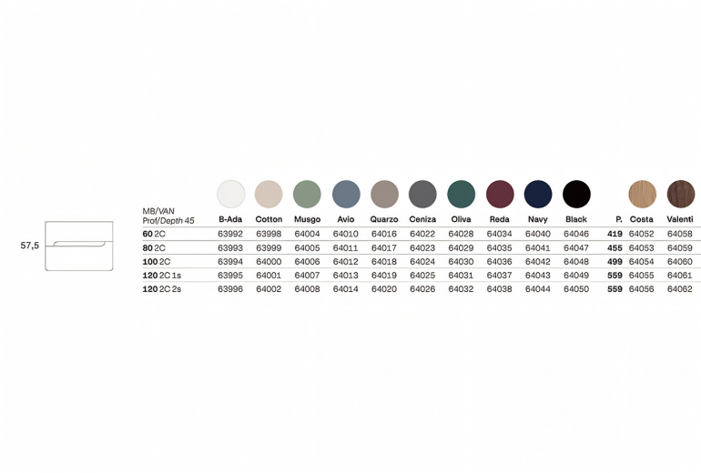 Onda 100 stenska Cotton - White