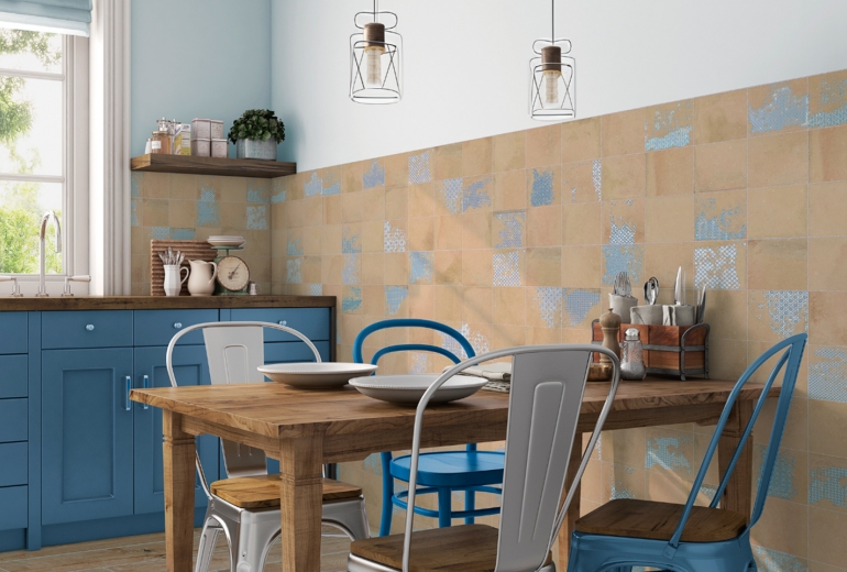 Kube Quinta Terra Blue 45x45