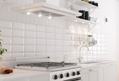 Metrotiles white gloss 10x20 6 mm