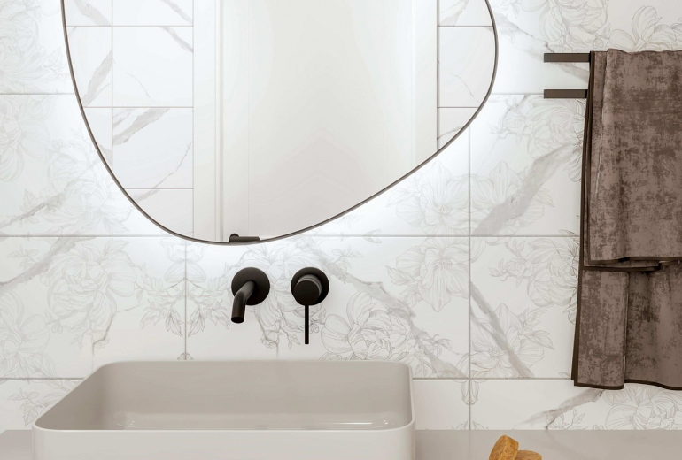 Marmo Modena Fiore White 30x60