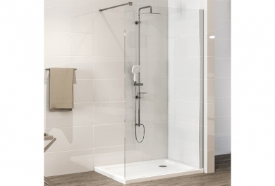 Tuš steklo Modul 55x200 krom