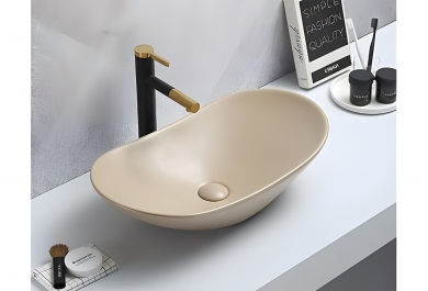 Umivalnik Kimic Oval Bež 62