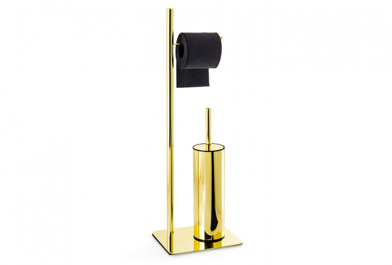 Stojalo za WC ščetko in papir Gold 1874