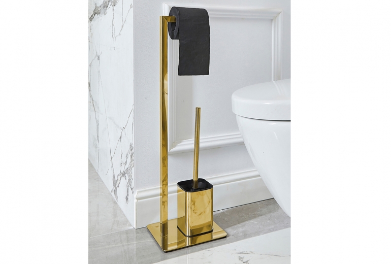 Stojalo za WC ščetko in papir Gold 1978