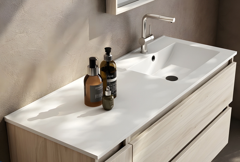Umivalnik Flat 100 Right Basin