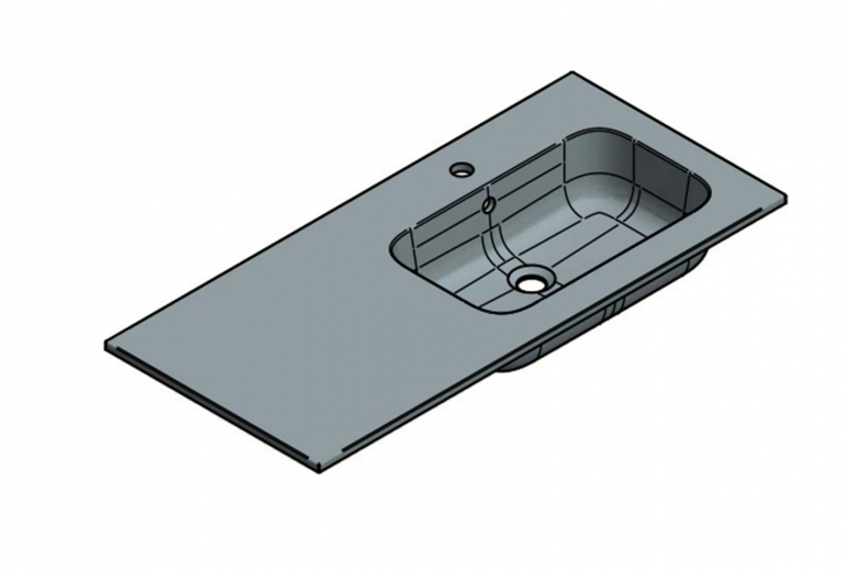 Umivalnik Hasvik 100 Right Basin