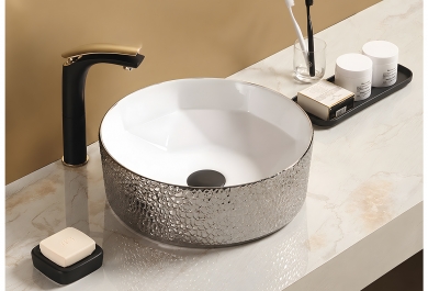 Umivalnik Kimic Round 41 srebrno-beli