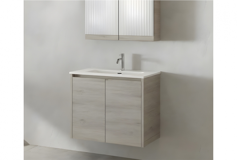 Omarica z umivalnikom Minos 75 Ice Oak