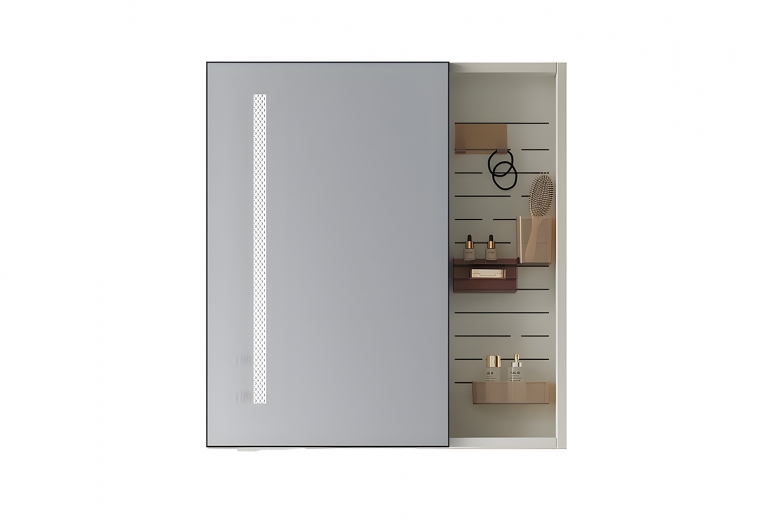 Ogledalo-omarica Nesse 60 LED Light Grey